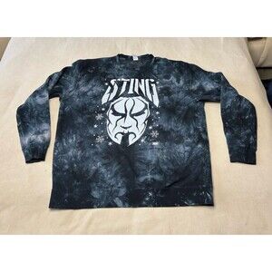 AEW Sting Winter Christmas Sweater Long Sleeve Men's XL Crewneck The Icon